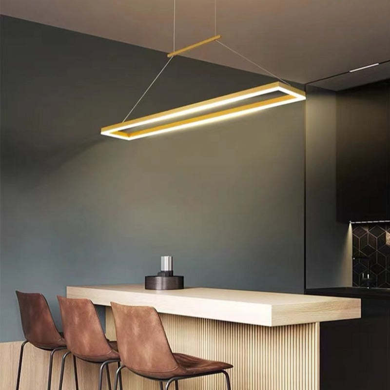 Edge Pendant Light, Horizontal Rectangular