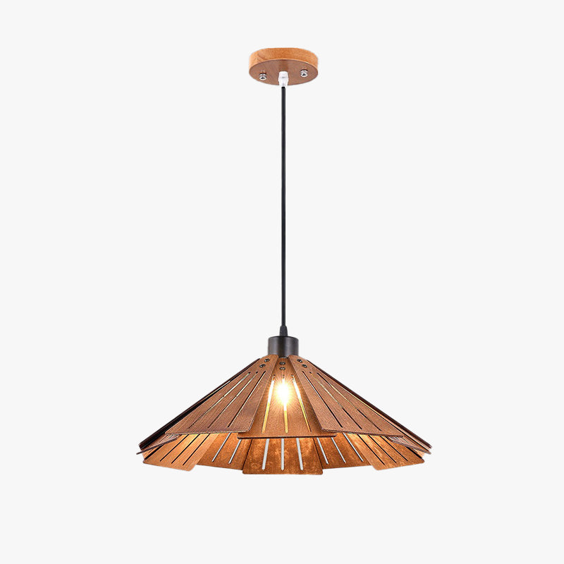 Retro Wood LED Pendant Light for Dining Room