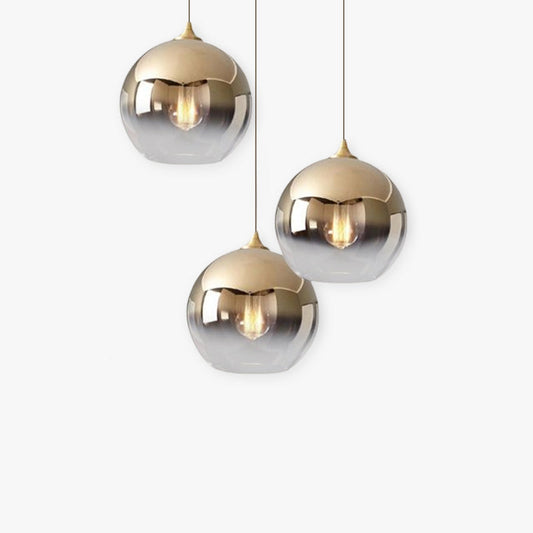 Modern LED Pendant Lights Glass Ball Hanging Lamp For Dining Room, Bedroom