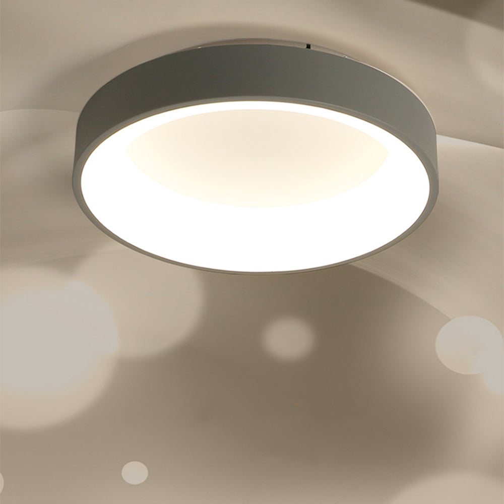 Quinn Flush Mount Ceiling Light Remote Control Dimmable, Dia 30/38/48cm