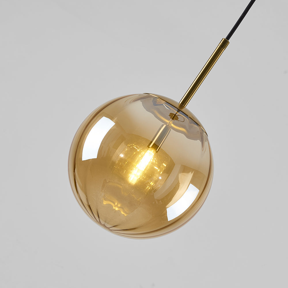 Post Modern Glass Sphere Pendant Lighting Ball Shape Hanging Lamp For Kitchen & Hallway, Four Colours