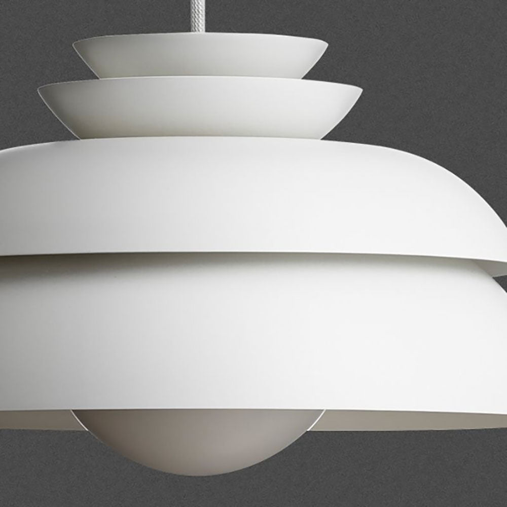 Morandi White Pendant Light, Metal