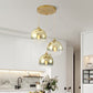Modern LED Pendant Lights Glass Ball Hanging Lamp For Dining Room, Bedroom