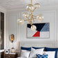 Valentina Gold Pendant Light, 6/8 Heads
