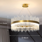 Moderne Luxus-Kristall-Kronleuchter-LED-Pendelleuchte für Wohnzimmer