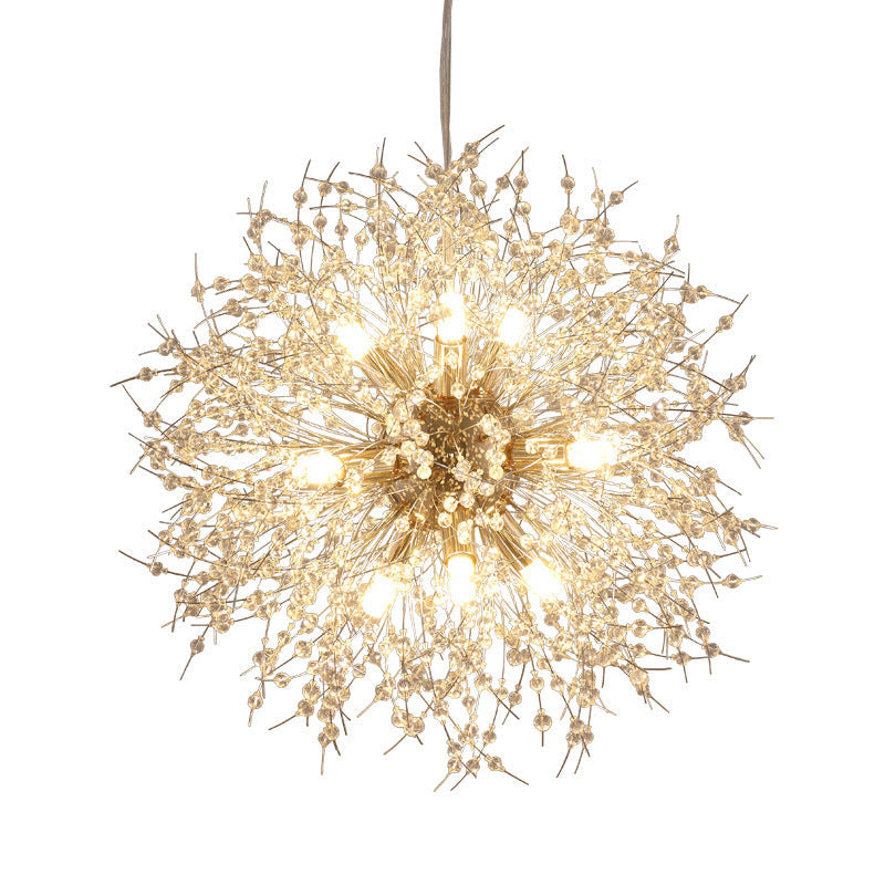 Nordic Dandelion Crystal Romantic Chandelier for Bar & Bedroom