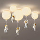 Fateh Astronaut Balloon Flush Mount Ceiling Light, L 20/25/30/35cm