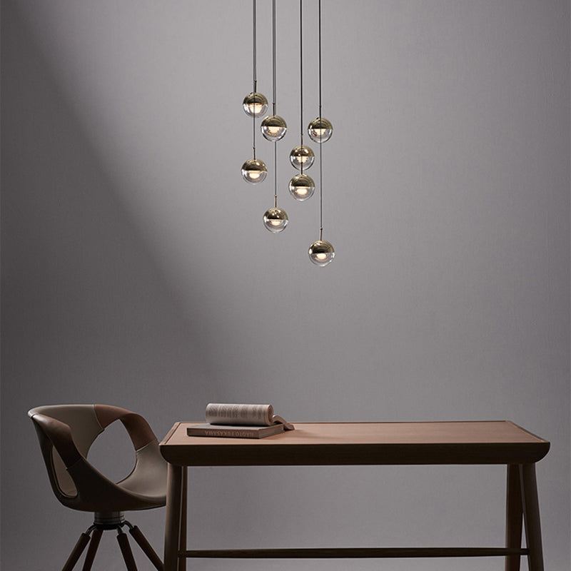 Valentina Pendant Light, Metal & Glass, 2 Colour