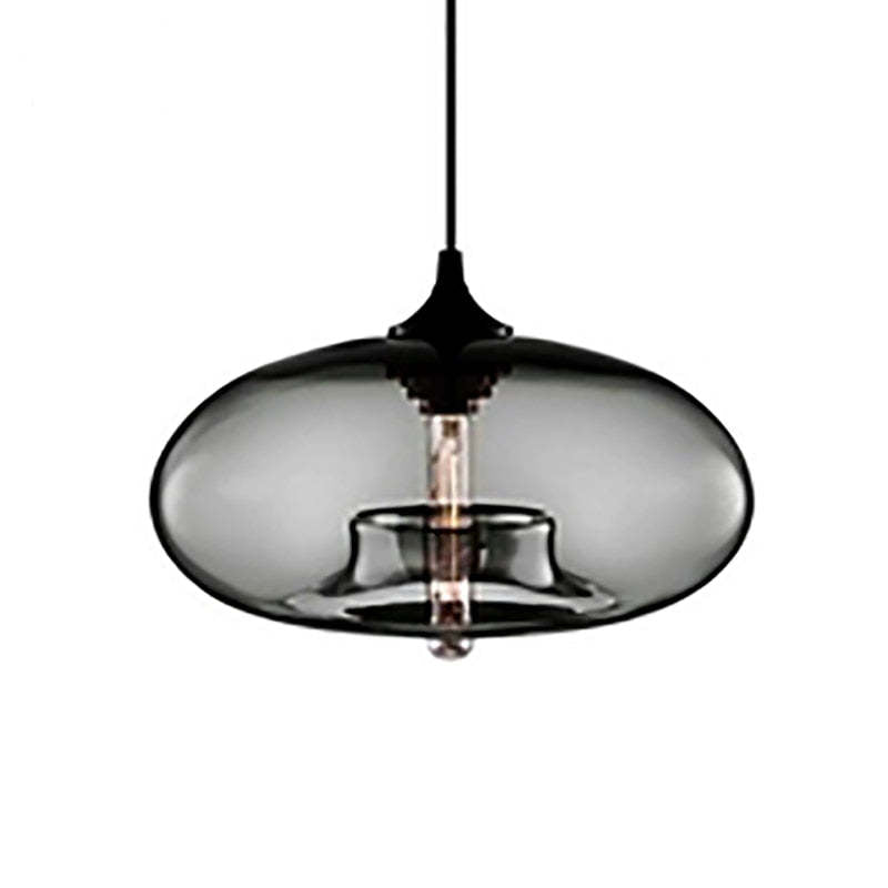 Modern Macaron Glass Pendant Lights Hanging Lamp For Dining Room