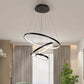 Modern LED Rings Hanging Lamp Remote Control