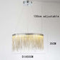 Metal Tassel Chain Led Chandelier Pendant Shade Lighting For Living Room, Dining room