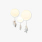 Fateh Bear Balloons Flush Mount Ceiling Light for Children's Room, Bedroom