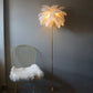O'Moore Floor Lamp, Ostrich Feather & Metal