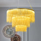 Metal Tassel Chain Led Chandelier Pendant Shade Lighting For Living Room, Dining room