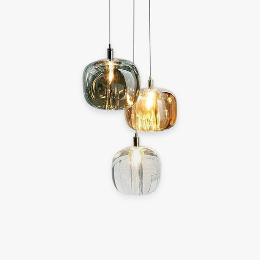 Postmodernism Glass Pendant Light Hanging Lamp For Dining Room, Bedroom, 3 Colour