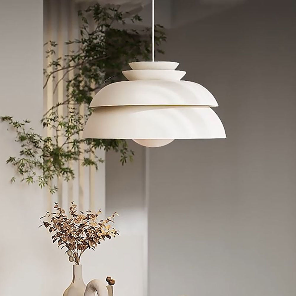 Morandi White Pendant Light, Metal