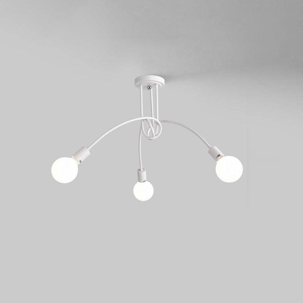 Moderne Kronleuchterleuchte mit linearer Kurve