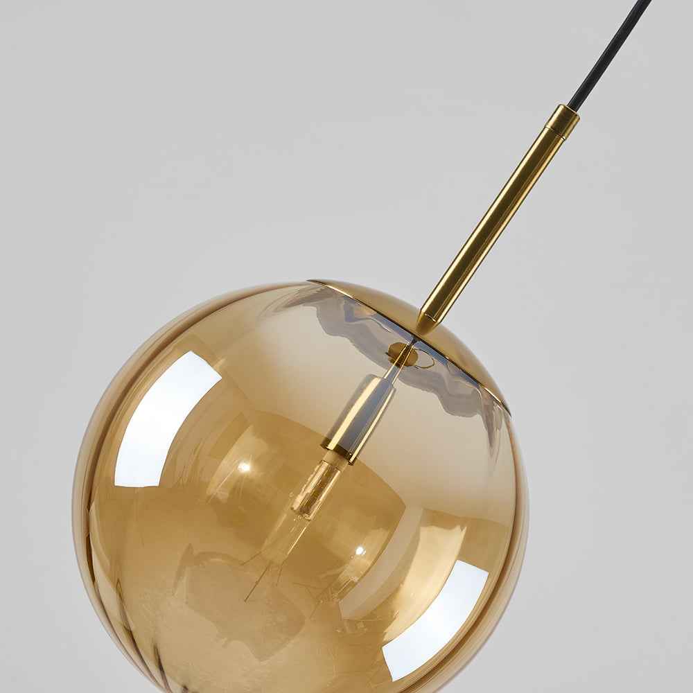 Post Modern Glass Sphere Pendant Lighting Ball Shape Hanging Lamp For Kitchen & Hallway, Four Colours