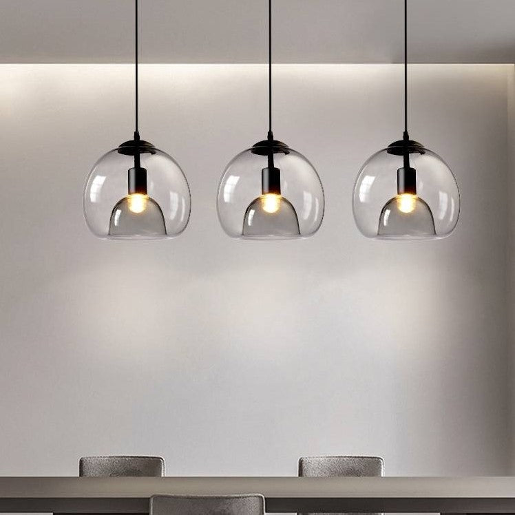 Hailie Glass Pendant Light, 2 Colour, DIA 25CM
