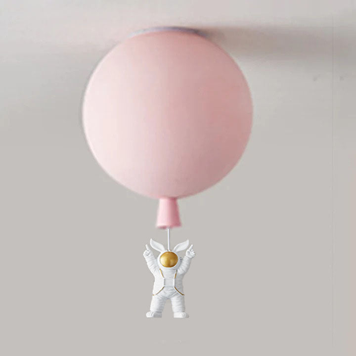 Fateh Astronaut Balloon Flush Mount Ceiling Light 8 Colour, Dia 25/30/35cm