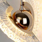 Moderne drehbare Pendelleuchte, Kronleuchter aus Metall und Acryl 