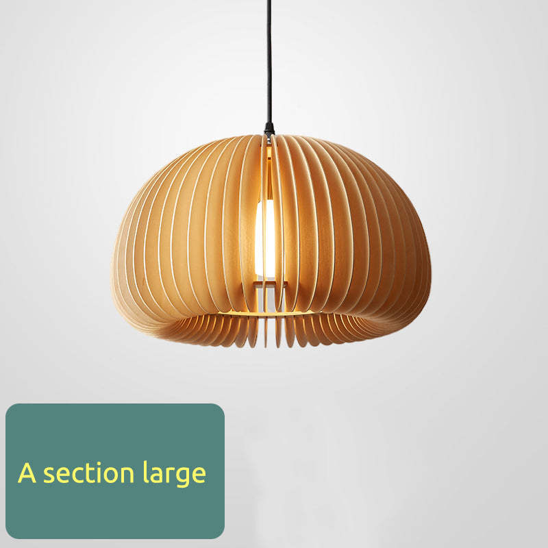 Ozawa Pumpkin Pendant Light, Wood