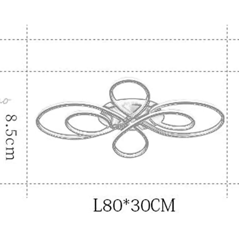 Modern Led Ceiling Lamp Simple And Atmospheric Household Lamp