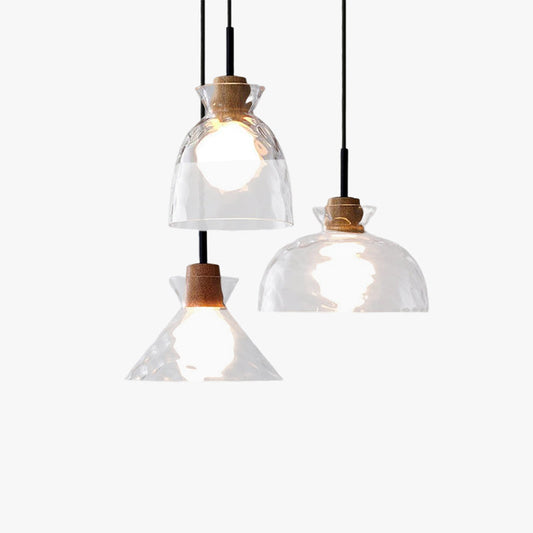 Nordic Chandelier Glass Pendant Light for Restaurant Aisle Porch Balcony Corridor