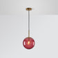 Post Modern Glass Sphere Pendant Lighting Ball Shape Hanging Lamp For Kitchen & Hallway, Four Colours