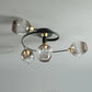 Retro Glass Ceiling Chandelier Pendant Lighting for Bedroom & Living Room