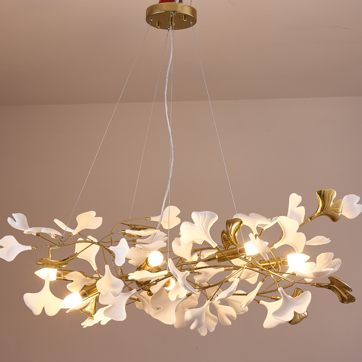 Olivia Chandelier Artistic Design, Metal & Ceramic 60/80cm
