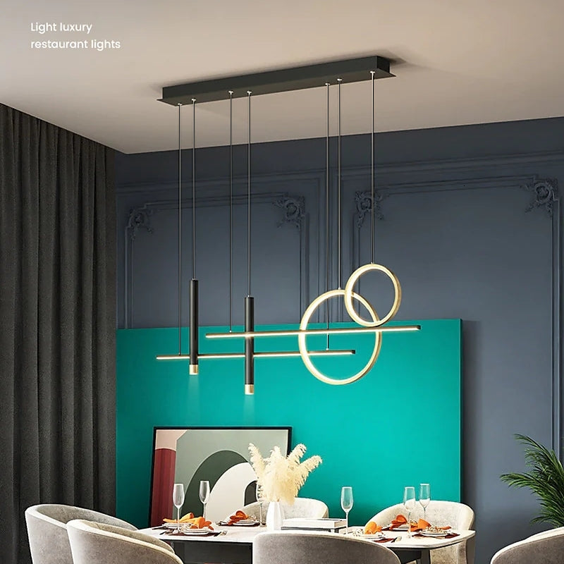 Modern LED Simple Pendant Light Chandelier For Dining Room, Bar