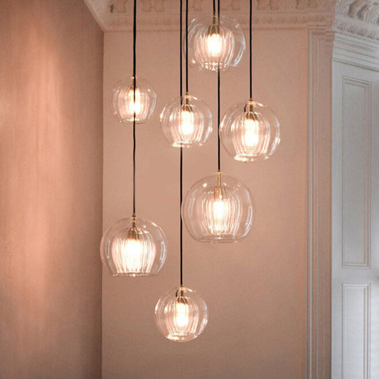 Hailie Glass Pendant Light 2 Colour, DIA 15/20/25CM