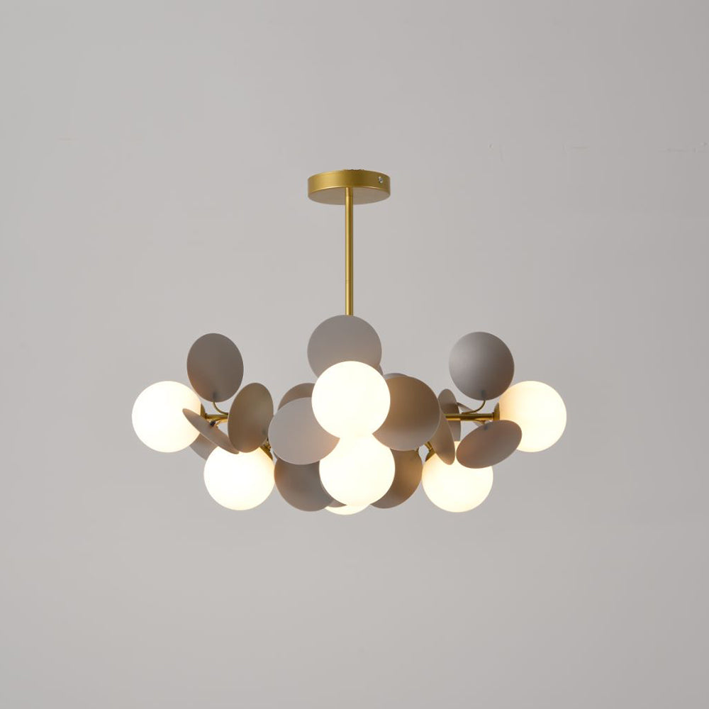 Petal Pendant Light, White & Grey & Muticolour