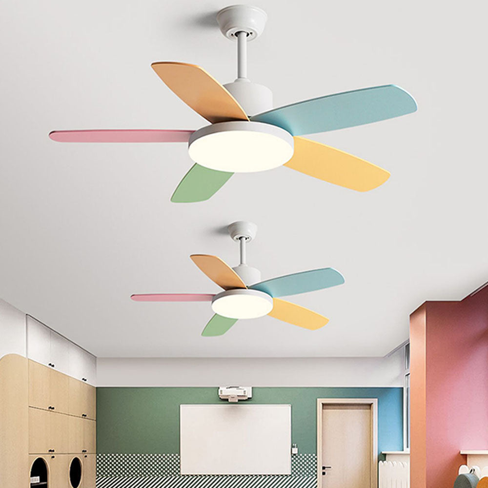 Morandi Colourful Ceiling Fan with Light, DIA 105CM