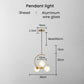 Valentina Pendant Light Bubble Moon, Metal & Glass