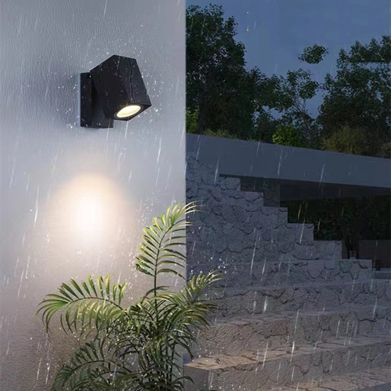 Outdoor Waterproof Rotatable decorative Spotlight With Wall Lamp