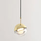 Valentina Pendant Light, Metal & Glass, 2 Colour