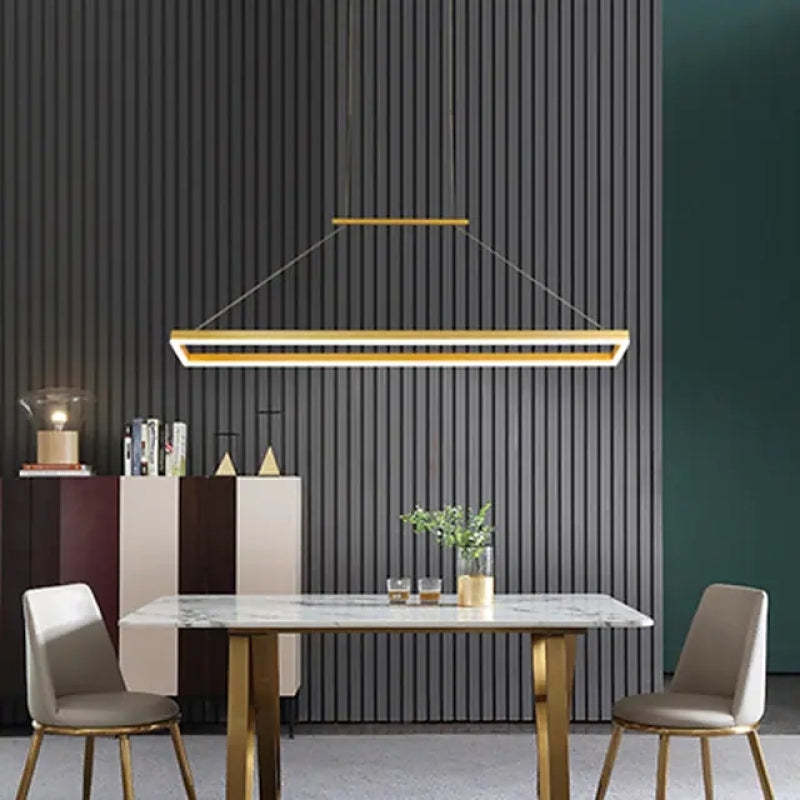 Edge Pendant Light, Horizontal Rectangular