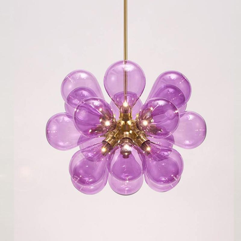 Nordic Bubbles Led Glass Pendant Light For Living Room, Bedroom