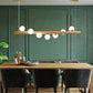 Valentina Pendant Light Bubble, Wood & Glass