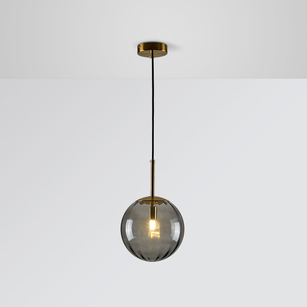 Post Modern Glass Sphere Pendant Lighting Ball Shape Hanging Lamp For Kitchen & Hallway, Four Colours