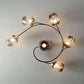 Retro Glass Ceiling Chandelier Pendant Lighting for Bedroom & Living Room