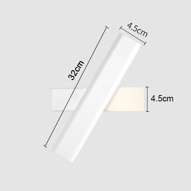 Modern LED Aluminum Wall Light Rotate 360 for Bedroom & Living Room