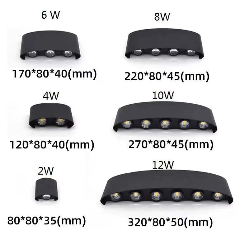 Outdoor Waterproof Aluminum LED Wall Light Wall Scone