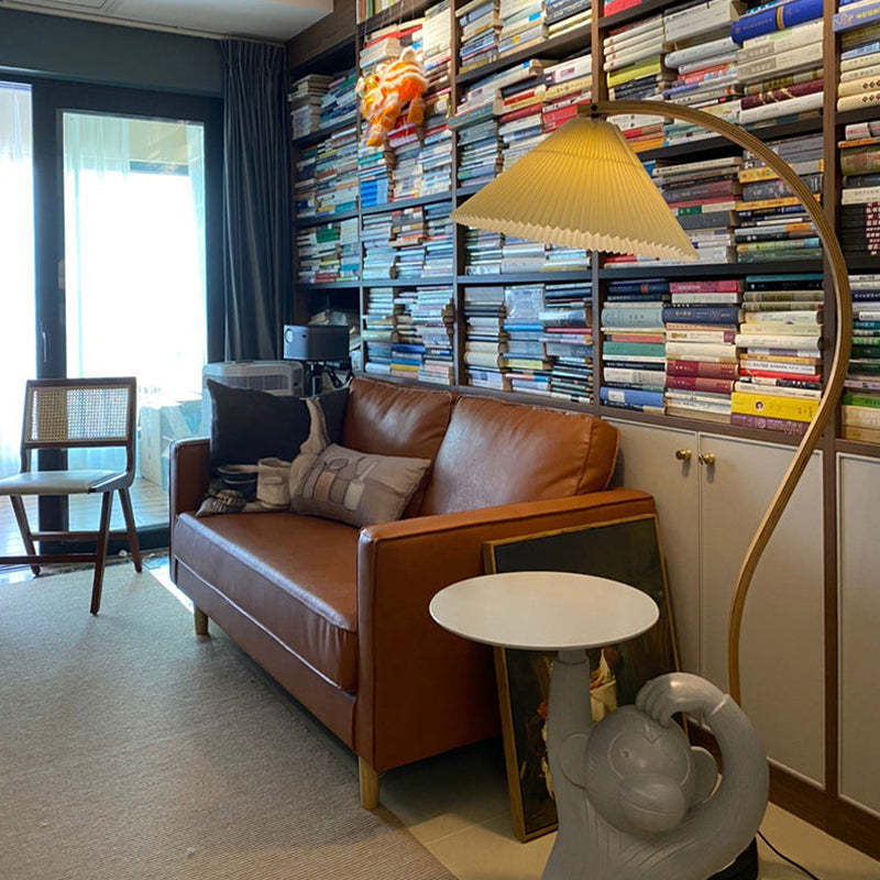 Moderne, minimalistische Stoffschirm-LED-Stehlampe, Nachttisch-Stehleuchte für das Wohnzimmer