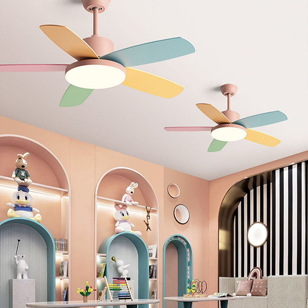 Morandi Colourful Ceiling Fan with Light, DIA 105CM