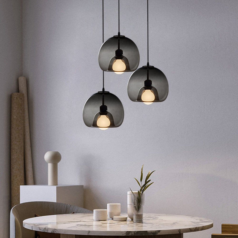 Hailie Glass Pendant Light, 2 Colour, DIA 25CM