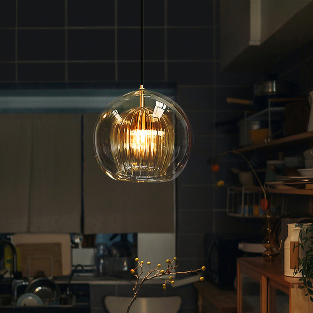 Hailie Glass Pendant Light 2 Colour, DIA 15/20/25CM
