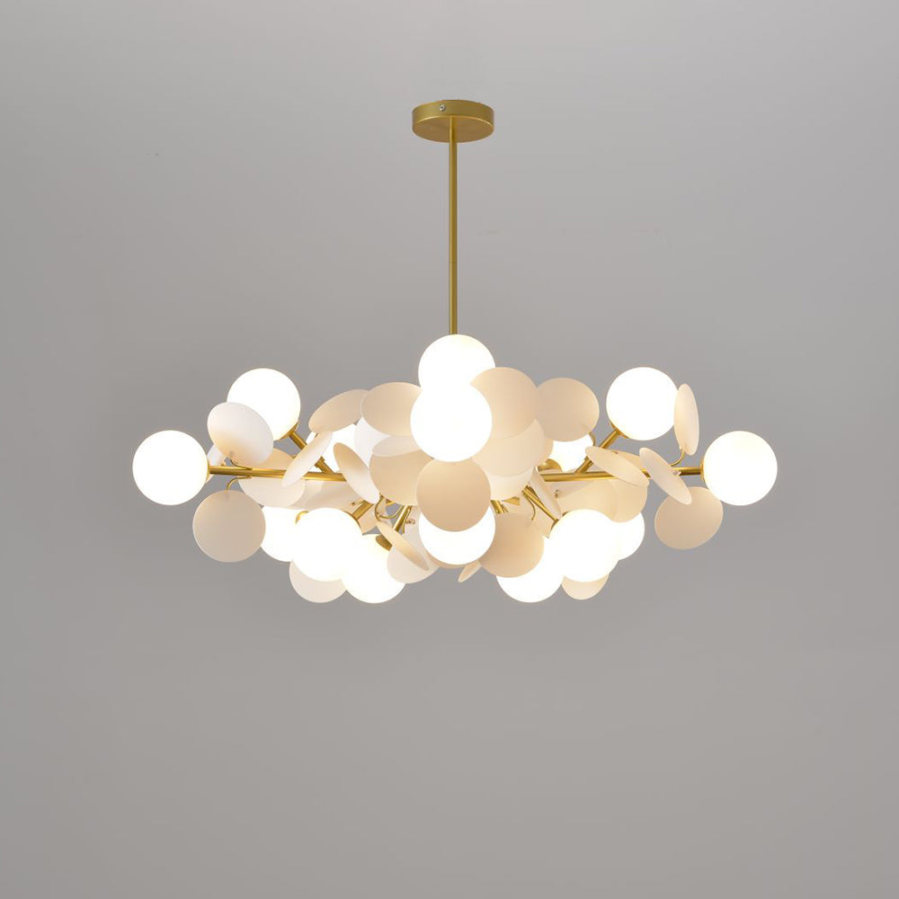 Petal Pendant Light, White & Grey & Muticolour